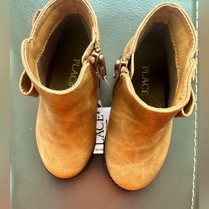 Brand New Tan Girls Casual Ankle Boots